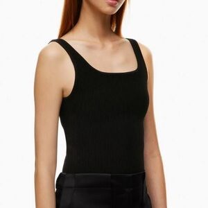 Aritzia Babaton SCULPT KNIT SQUARENECK TANK